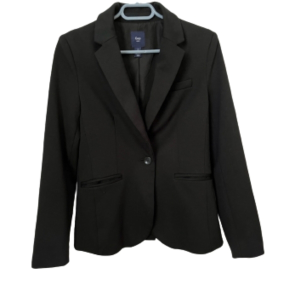 GAP tailored Blazer color black Size 0. - Picture 1 of 5